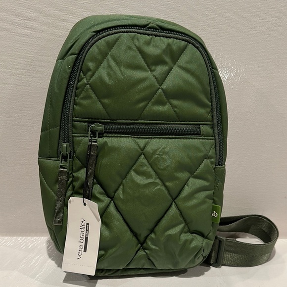 Vera Bradley Handbags - NWT Vera Bradley Essential Sling Crossbady Backpack with Front Pocket.
